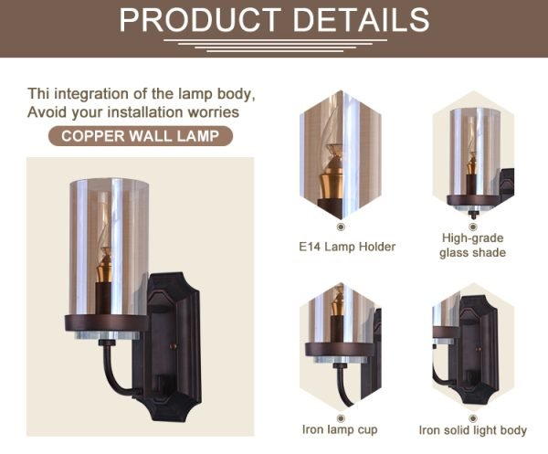 Professional Design for Indoor Decoration Iron Wall Sconce - Image 4