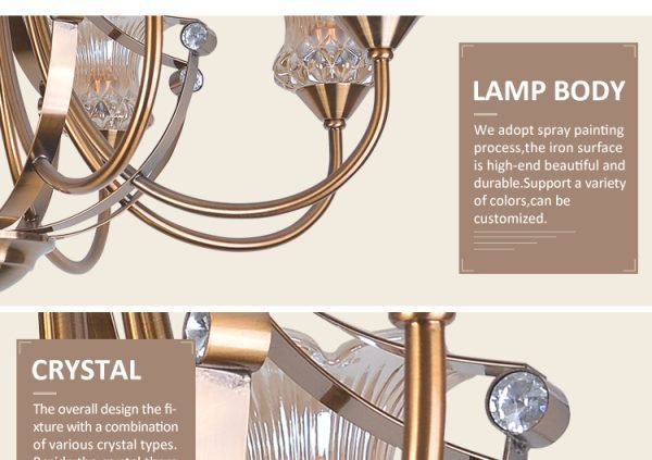 Factory making designer lamps with elegant designs champagne glass - Image 4