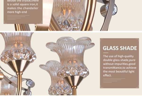 Factory making designer lamps with elegant designs champagne glass - Image 2