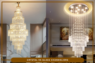 News 23 Crystal vs Glass Chandeliers