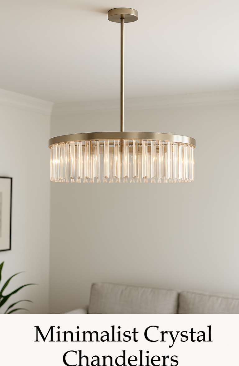 Minimalist Crystal Chandelier